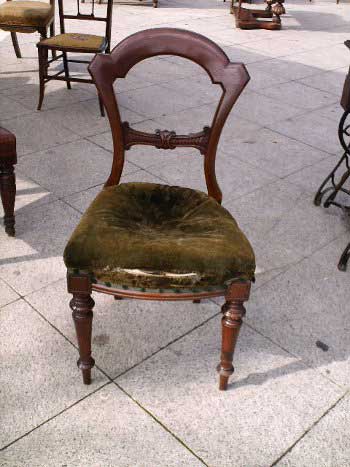 Coppia di sedie Vittoriane - Antica coppia di sedie dell`800