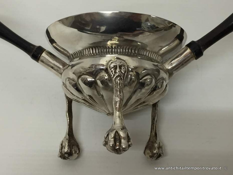 Argenti antichi - Oggetti vari in argento  - Antico braciere da fumo - Immagine n°2  