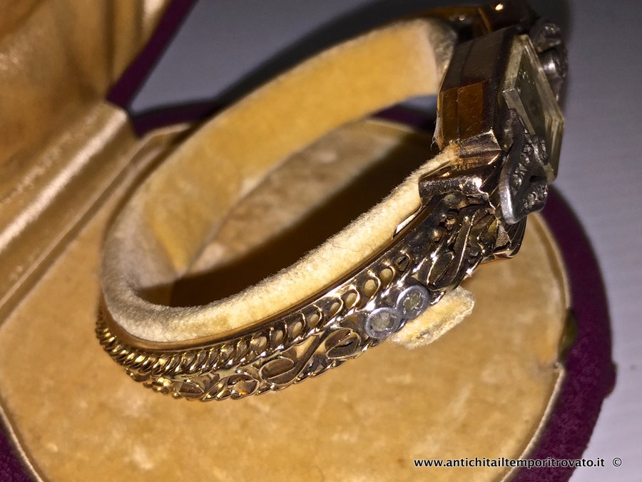 Oggettistica d`epoca - Orologi e portaorologi - Antico orologio gioiello Antico orologio gioiello in oro - Immagine n°3  