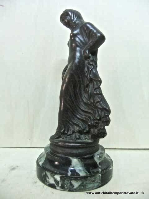 Oggettistica d`epoca - Statue e statuine - Antica scultura in bronzo Statua antica in bronzo - Immagine n°3  