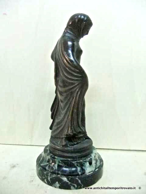 Oggettistica d`epoca - Statue e statuine - Antica scultura in bronzo Statua antica in bronzo - Immagine n°4  