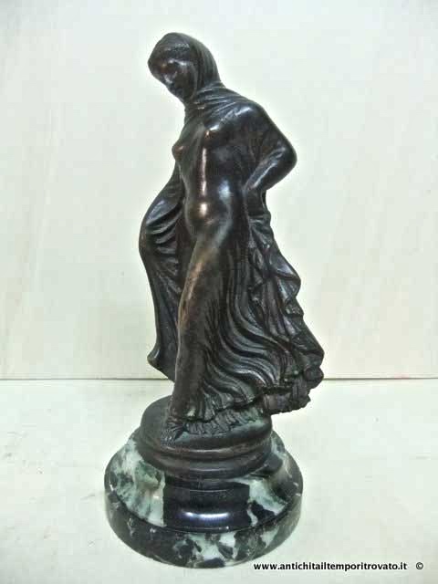 Oggettistica d`epoca - Statue e statuine - Antica scultura in bronzo Statua antica in bronzo - Immagine n°8  