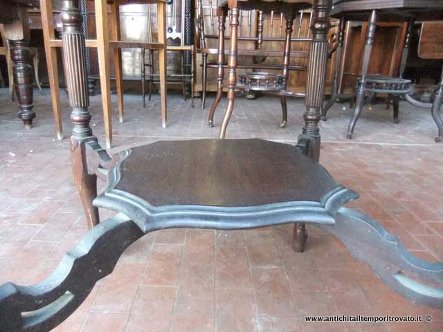 Mobili antichi - Tavoli e tavolini - Antico tavolino piano mosso Tavolino inglese in mogano - Immagine n°2  