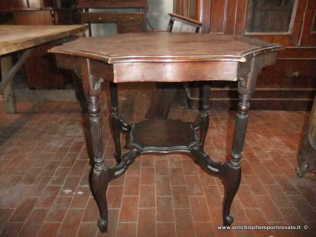 Mobili antichi - Tavoli e tavolini - Antico tavolino piano mosso Tavolino inglese in mogano - Immagine n°8  