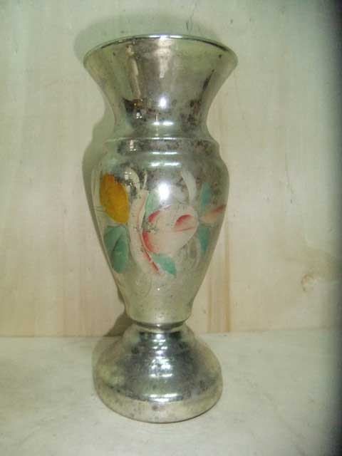 Antico vaso in vetro soffiato - Vaso d`epoca in vetro