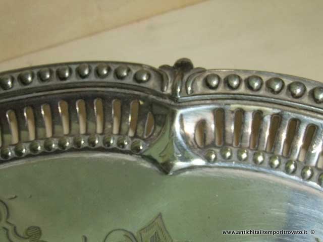 Sheffield d'epoca - Sheffield e Silver plate - Antico vassoio in silver plate - Immagine n°8  