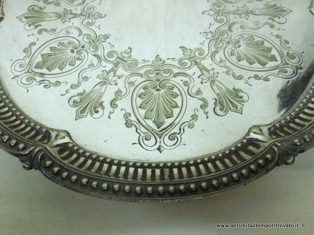 Sheffield d'epoca - Sheffield e Silver plate - Antico vassoio in silver plate - Immagine n°10  