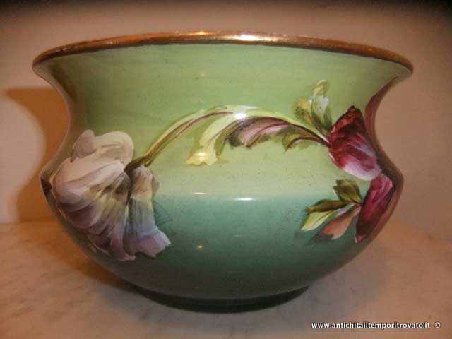 Oggettistica d`epoca - Vasi antichi - Antico vaso da notte dipinto - Immagine n°7  