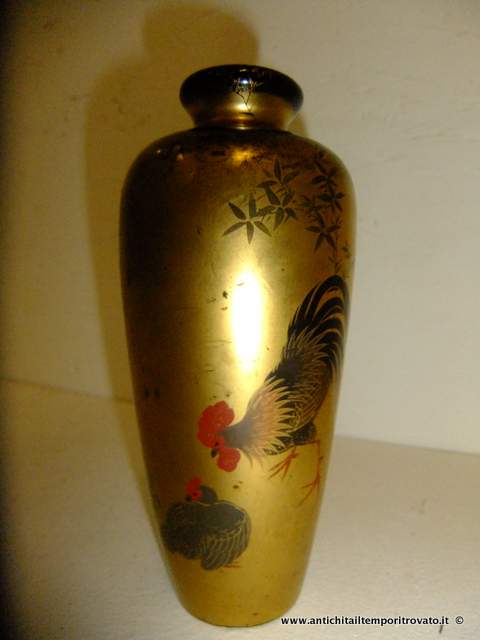 Antico vaso cinese - Vaso cinese d`epoca dipinto a mano