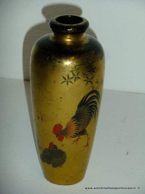Oggettistica d`epoca - Vasi - Antico vaso cinese Vaso cinese d`epoca dipinto a mano - Immagine n°2  