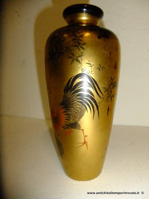 Oggettistica d`epoca - Vasi - Antico vaso cinese Vaso cinese d`epoca dipinto a mano - Immagine n°3  