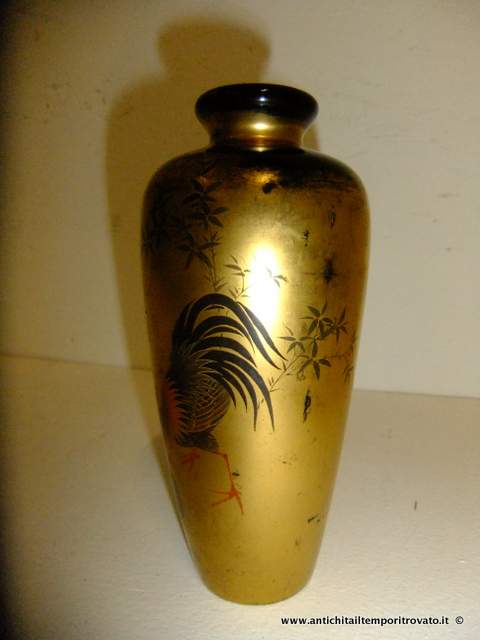 Oggettistica d`epoca - Vasi - Antico vaso cinese Vaso cinese d`epoca dipinto a mano - Immagine n°5  