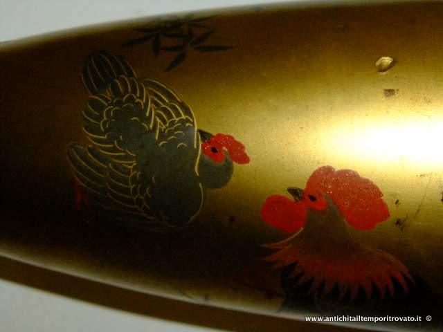 Oggettistica d`epoca - Vasi - Antico vaso cinese Vaso cinese d`epoca dipinto a mano - Immagine n°8  