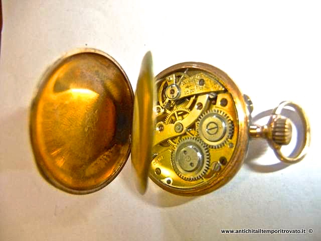 Oggettistica d`epoca - Orologi e portaorologi - Antico orologio a cipolla da signora Antico orologio da taschino da donna - Immagine n°2  