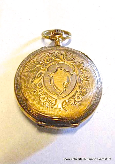Oggettistica d`epoca - Orologi e portaorologi - Antico orologio a cipolla da signora Antico orologio da taschino da donna - Immagine n°4  