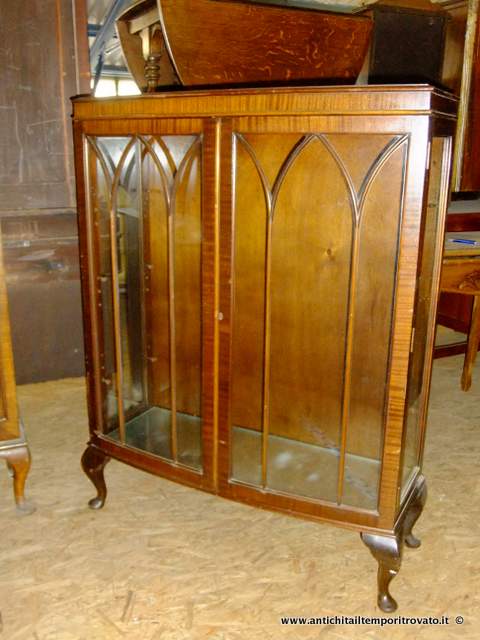Vetrina inglese anni 30 - Antica vetrina inglese