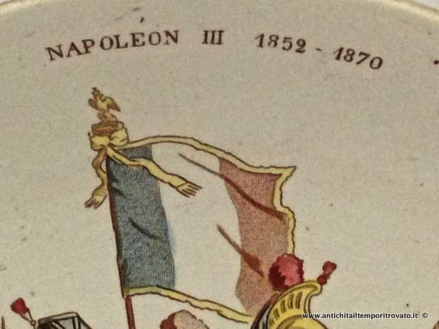 Oggettistica d`epoca - Piatti - Piatto Sarreguemines del periodo di Napoleone III - Immagine n°4  