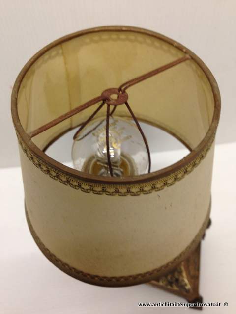 Oggettistica d`epoca - Lampadari e lampade - Lampada liberty con Cirillino Antica lampada con Kewpee - Immagine n°10  