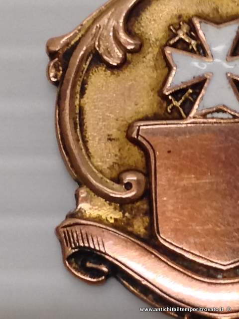 Gioielli e bigiotteria - Pendenti - Antica medaglia da orologio Medaglia inglese in oro rosa - Immagine n°2  