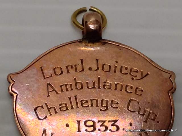 Gioielli e bigiotteria - Pendenti - Antica medaglia da orologio Medaglia inglese in oro rosa - Immagine n°8  