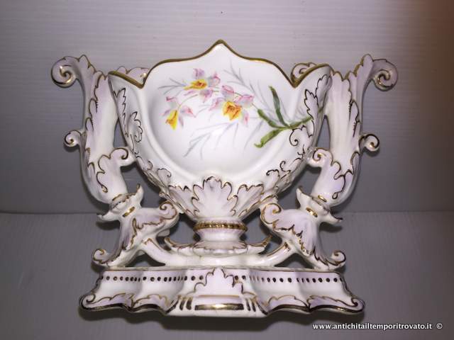 Oggettistica d`epoca - Vasi - Vaso inglese in porcellana Antico vaso in porcellana - Immagine n°3  