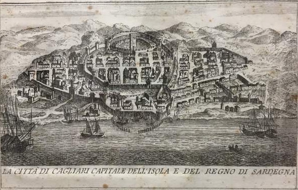 Sardegna antica - Tutto Sardegna - Incisione di Cagliari fine 600 - Immagine n°2  
