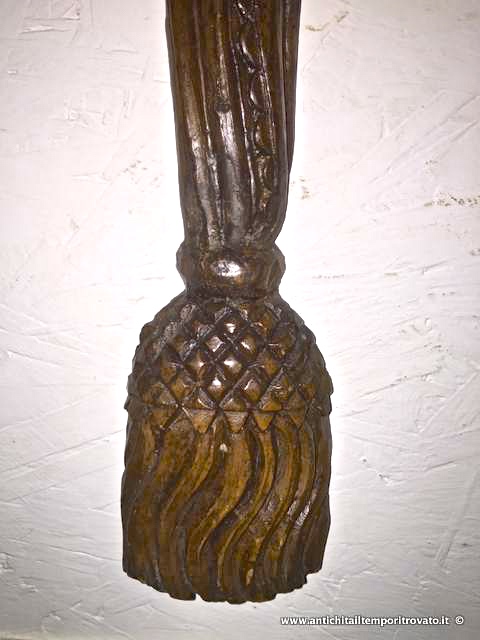 Oggettistica d`epoca - Oggetti in legno - Elemento decorativo in legno scolpito Antica scultura da appendere in legno - Immagine n°6  