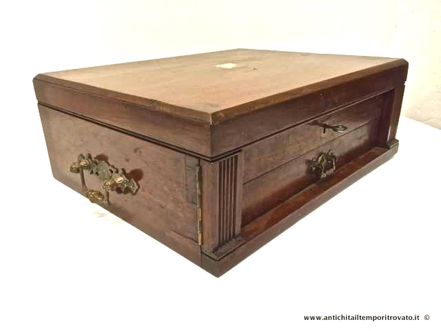 Oggettistica d`epoca - Scatole varie - Antica scatola in mogano Antica scatola Edoardiana - Immagine n°2  