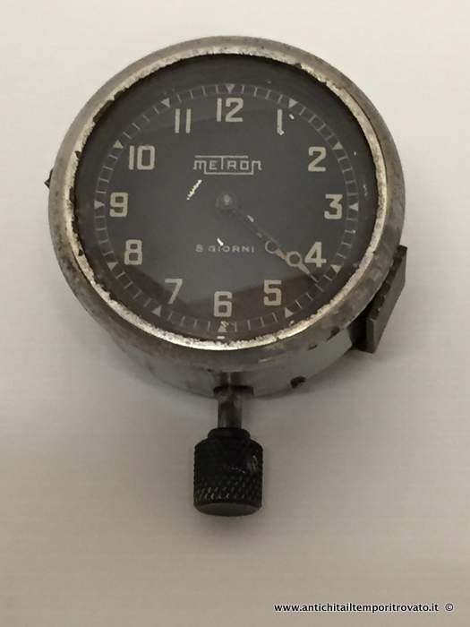 Antico orologio Metron per auto - Antico orologio Fiat da cruscotto