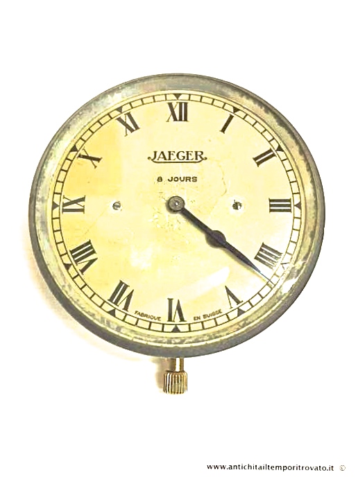 Oggettistica d`epoca - Orologi e portaorologi
Antico orologio da cruscotto Jaeger - Raro orologio 8 giorni Jeager
Immagine n° 