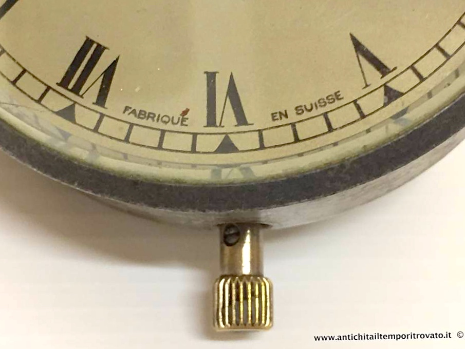 Oggettistica d`epoca - Orologi e portaorologi - Antico orologio da cruscotto Jaeger Raro orologio 8 giorni Jeager - Immagine n°8  