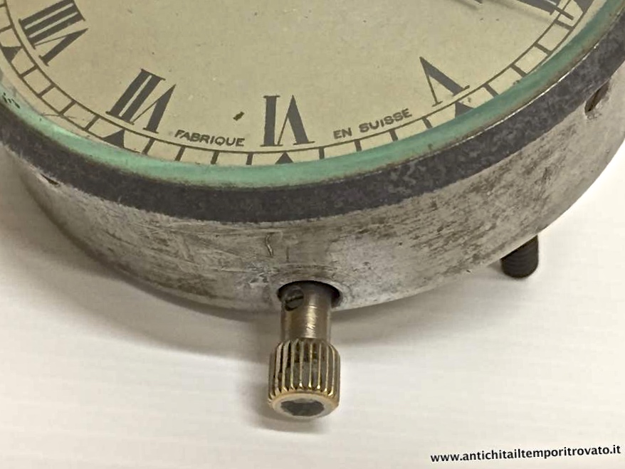 Oggettistica d`epoca - Orologi e portaorologi - Antico orologio da cruscotto Jaeger Raro orologio 8 giorni Jeager - Immagine n°9  