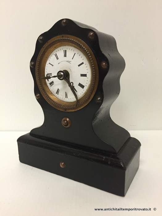 Oggettistica d`epoca - Orologi e portaorologi - Antico orologio da tavolo Napoleone III Antica sveglia da tavolo francese - Immagine n°2  
