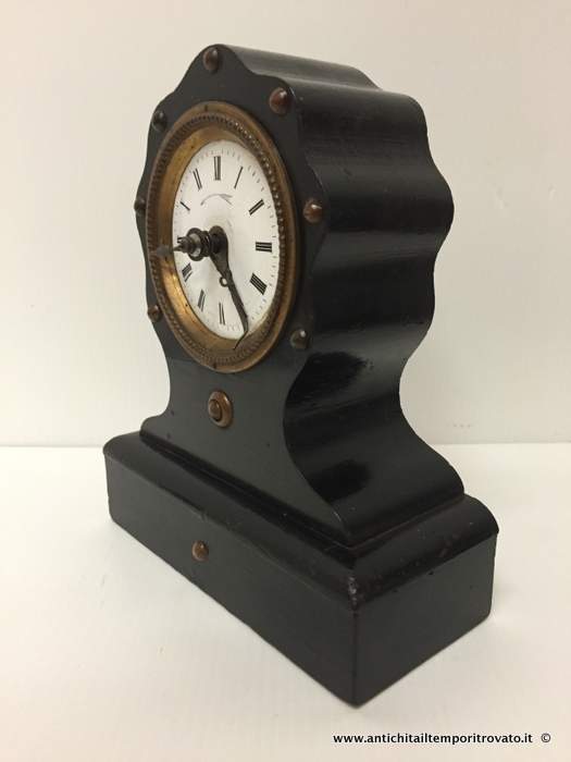 Oggettistica d`epoca - Orologi e portaorologi - Antico orologio da tavolo Napoleone III Antica sveglia da tavolo francese - Immagine n°3  