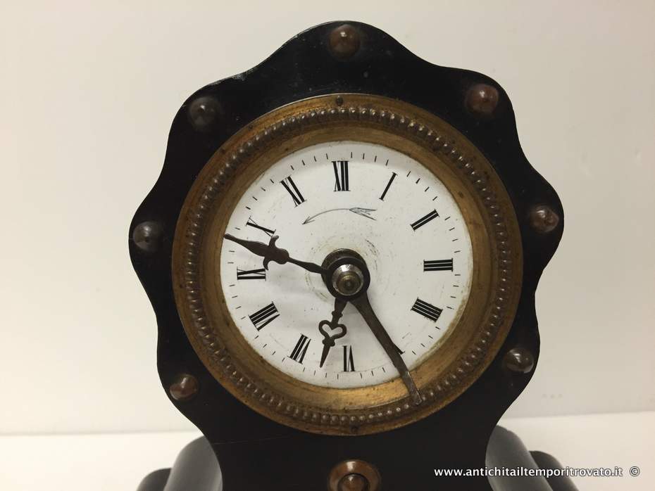 Oggettistica d`epoca - Orologi e portaorologi - Antico orologio da tavolo Napoleone III Antica sveglia da tavolo francese - Immagine n°7  