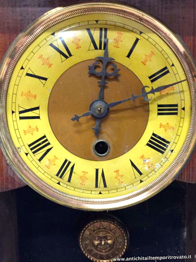 Oggettistica d`epoca - Orologi e portaorologi - Antico orologio F.M.S. Pendolo da tavolo tedesco - Immagine n°4  