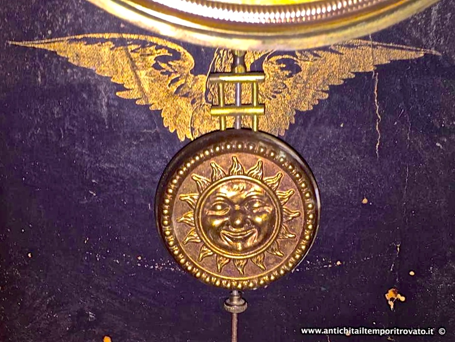 Oggettistica d`epoca - Orologi e portaorologi - Antico orologio F.M.S. Pendolo da tavolo tedesco - Immagine n°9  