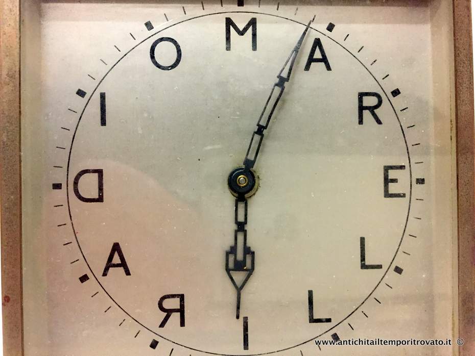 Oggettistica d`epoca - Orologi e portaorologi - Orologio pubblicitario Radiomarelli Antico orologio deco Radiomarelli - Immagine n°3  