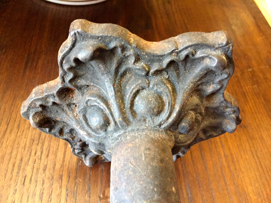 Oggettistica d`epoca - Bronzo ottone ferro - Antico braccio doccia inglese da giardino dell'800 - Immagine n°6  
