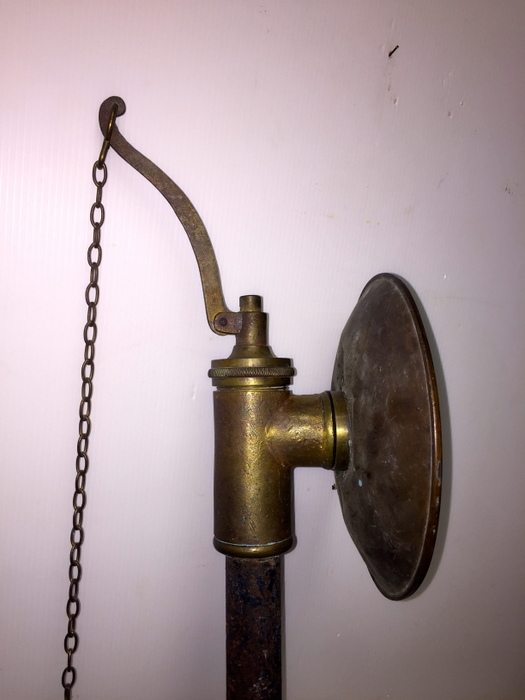 Oggettistica d`epoca - Bronzo ottone ferro - Antico braccio doccia inglese da giardino dell'800 - Immagine n°7  