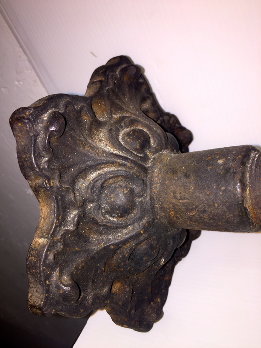 Oggettistica d`epoca - Bronzo ottone ferro - Antico braccio doccia inglese da giardino dell'800 - Immagine n°9  