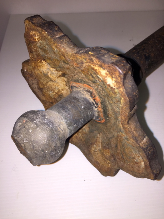 Oggettistica d`epoca - Bronzo ottone ferro - Antico braccio doccia inglese da giardino dell'800 - Immagine n°10  