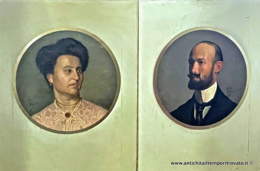 Sardegna antica → Dipinti autori e soggetti sardi → Antica coppia dipinti di Mario Paglietti Mario Paglietti, grande artista turritano
Antica coppia di dipinti (cm.62; h.82) di Mario Paglietti (Porto Torres 1865 - Sassari 1943) all'interno della loro cornice coeva (cm.80; h.100, larga cm.9), importante artista turritano, uno dei …
... continua ...
Immagine:immagini/catalogo/5000/5954.jpg