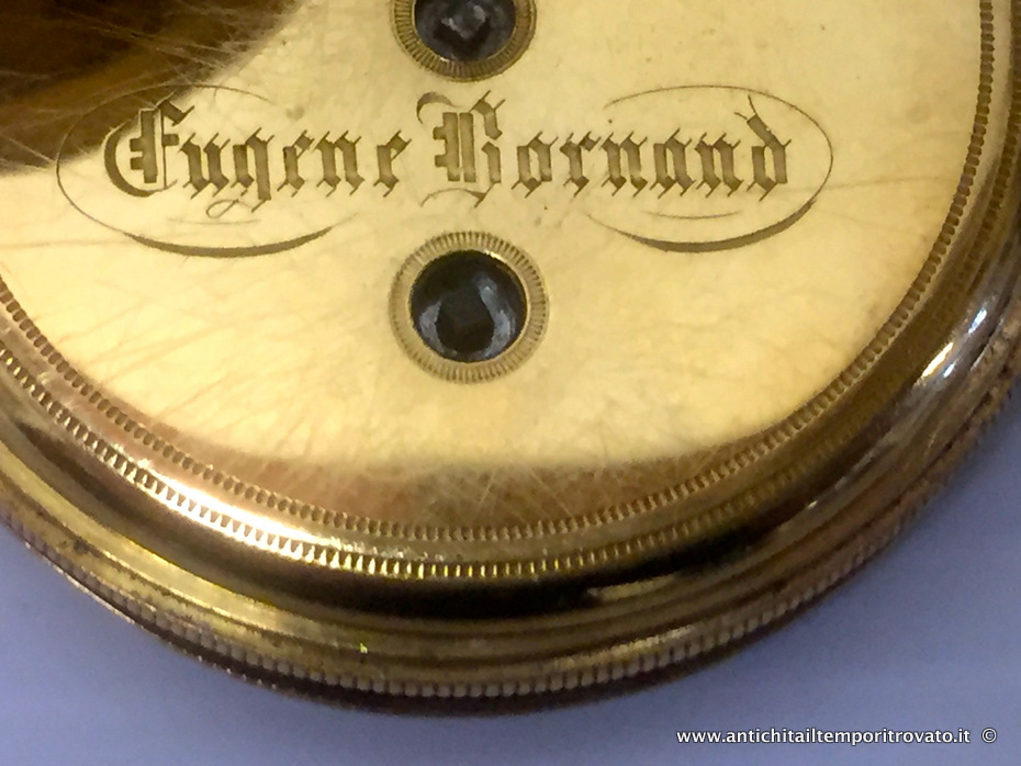 Oggettistica d`epoca - Orologi e portaorologi - Savonette in oro di Eugene Bornand Antico orologio da donna da tasca, oro 750 - Immagine n°7  