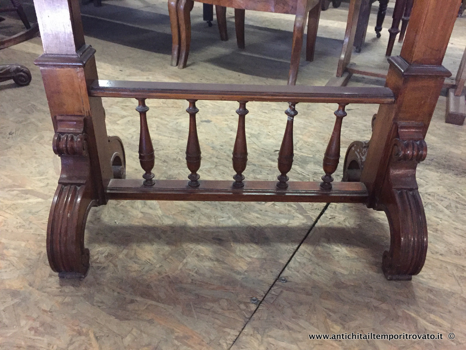 Mobili antichi - Tavoli e tavolini - Antico tavolo portavivande a due piani Antico tavolo Vittoriano con piano sollevabile - Immagine n°7  