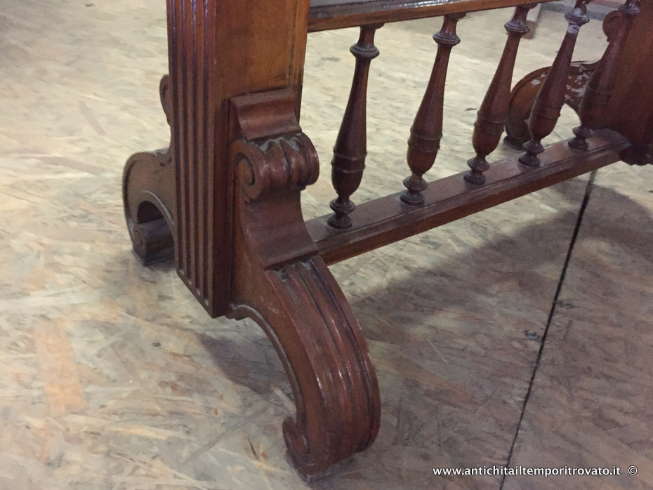 Mobili antichi - Tavoli e tavolini - Antico tavolo portavivande a due piani Antico tavolo Vittoriano con piano sollevabile - Immagine n°8  