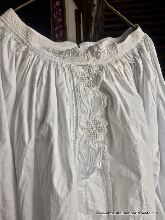 Sardegna antica - Tutto Sardegna - Antica camicia costume sardo Oristano - Immagine n°6  