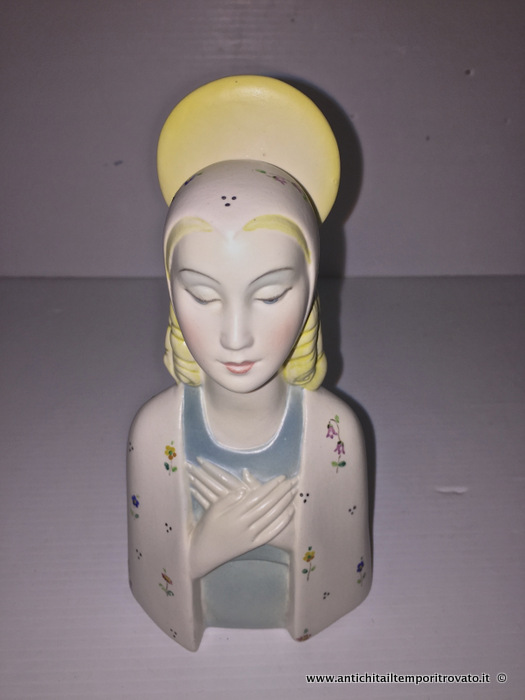 Antica Madonnina Lenci - Deliziosa ceramica Lenci