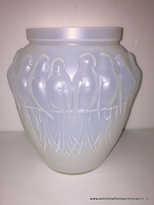 Vaso di Etling - Vaso in vetro opalescente Etling