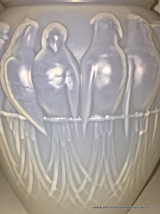 Oggettistica d`epoca - Vetri e cristalli - Vaso di Etling Vaso in vetro opalescente Etling - Immagine n°4  